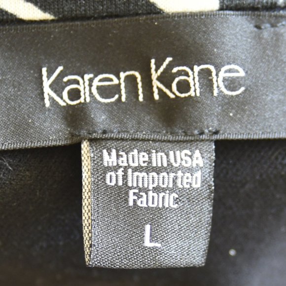 Karen Kane Black/White Stretch Knit Pencil Skirt, Size L, NEW NWT MSRP $78 - Picture 4 of 6